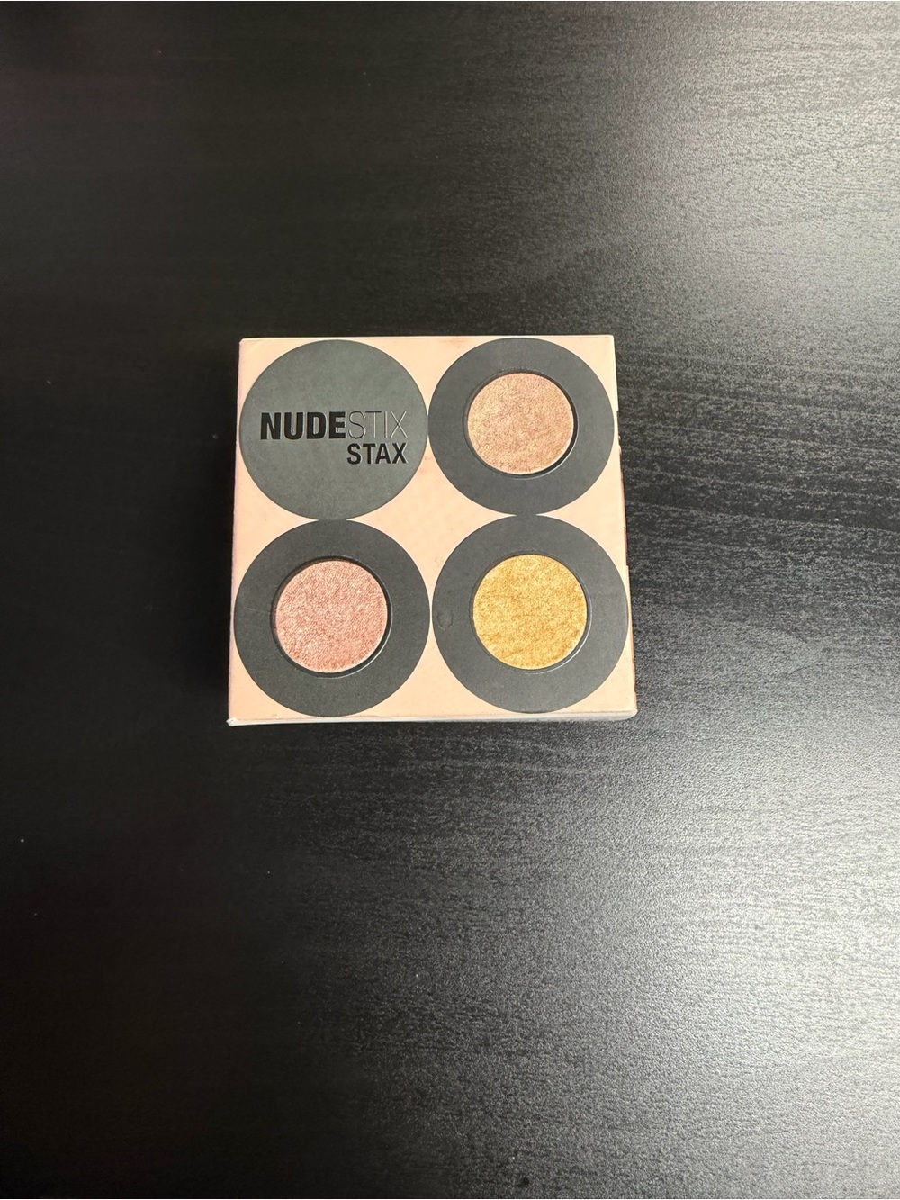 NUDESTIX Stax Eyeshadow Trio in Rose Gold & Metallic Gold